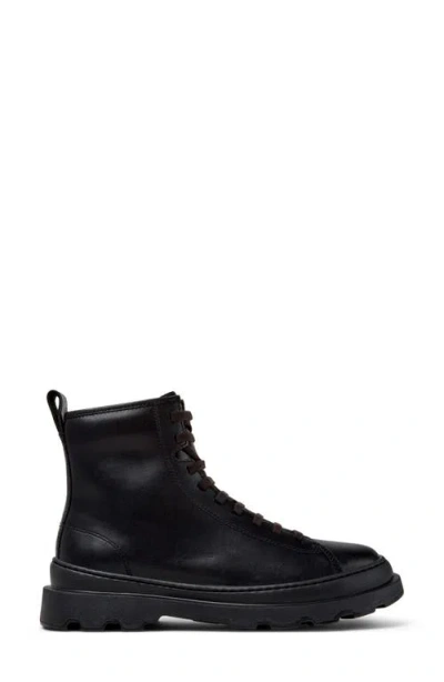 Camper Brutus Leather Boots In Black