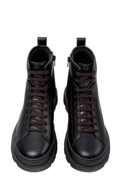 Camper Brutus Leather Boots In Black