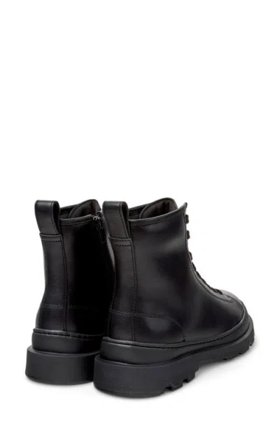 Camper Brutus Leather Boots In Black