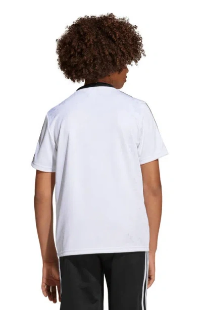 Adidas Originals Kids' Contrast Binding T-shirt In White