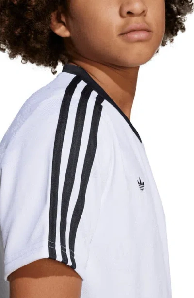 Adidas Originals Kids' Contrast Binding T-shirt In White