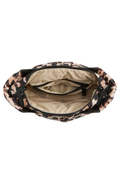 Veecollective Caba Leopard Print Recycled Polyester Clutch In Animal Print
