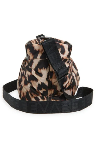 Veecollective Caba Leopard Print Recycled Polyester Clutch In Animal Print