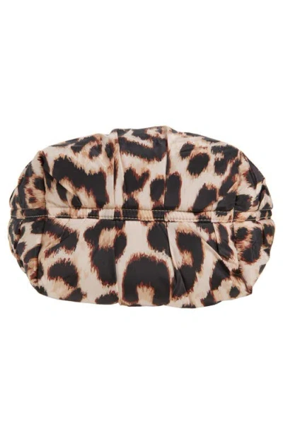 Veecollective Caba Leopard Print Recycled Polyester Clutch In Animal Print
