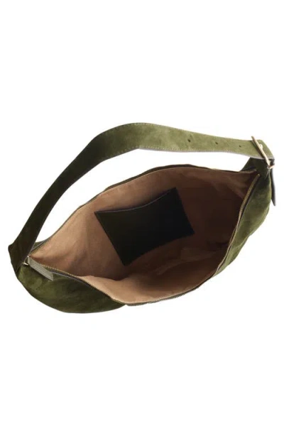 Madewell The Essential Curve Shoulder Bag In Green