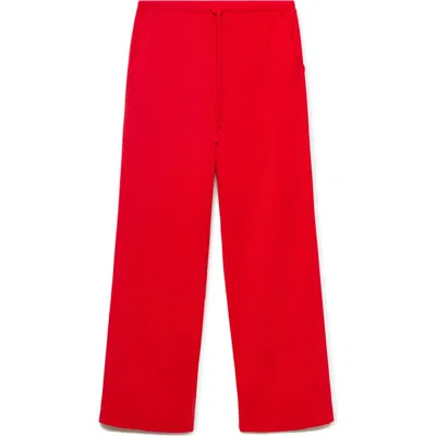 Mango Women's Drawstring Straight Pants In Red