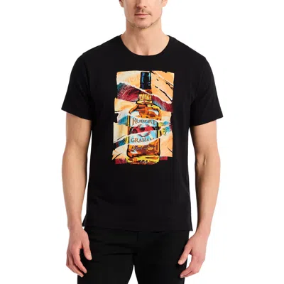 Robert Graham Whiskey Wisdom Short Sleeve Cotton Graphic T-shirt In Black