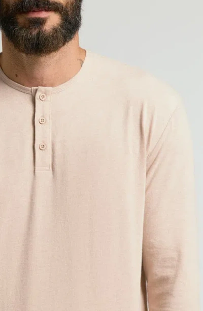 True Classic Performance Henley In Neutral
