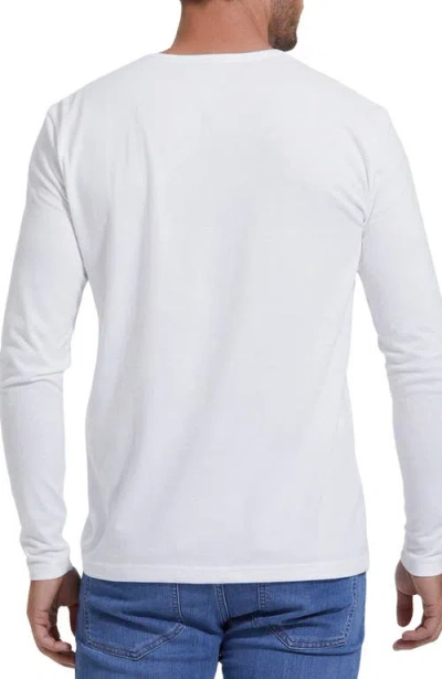 True Classic Performance Henley In White