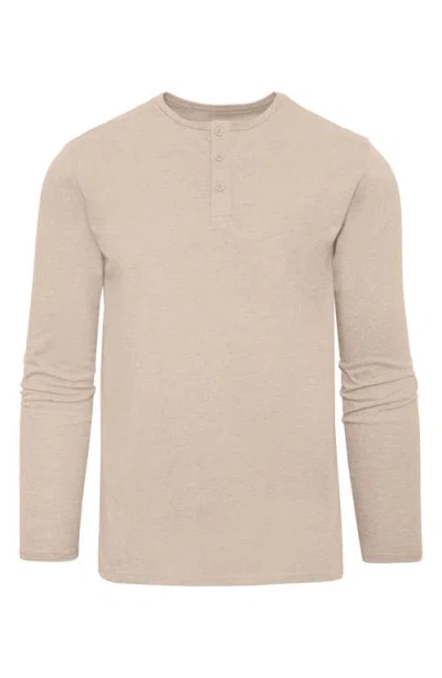 True Classic Performance Henley In Neutral
