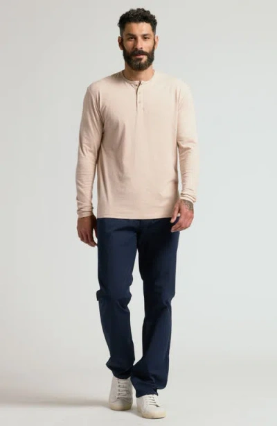 True Classic Performance Henley In Neutral