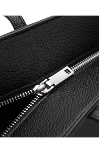 Mango Shopper Bag With Double Handle Black In Black