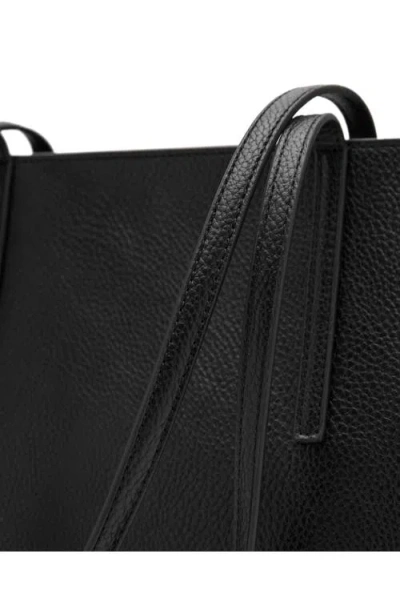Mango Shopper Bag With Double Handle Black In Black