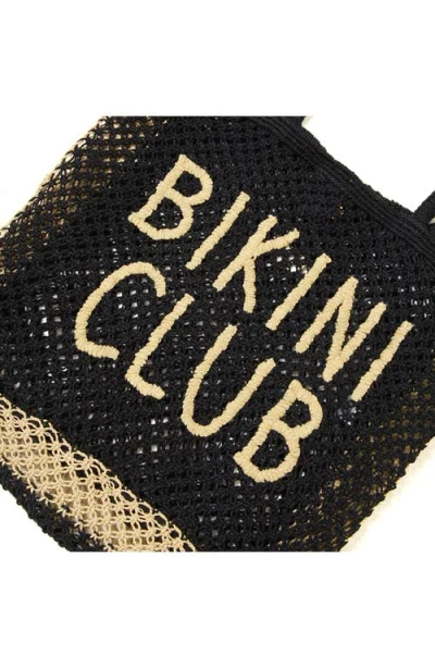 L*space Lspace Moonlight Woven Jute Tote In Black