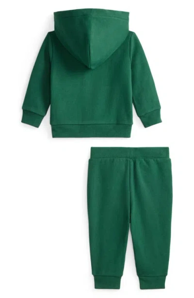 Ralph Lauren Magic Fleece Hoodie & Joggers Set In Green