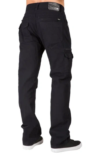 Level 7 Cargo Jeans In Black