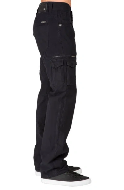 Level 7 Cargo Jeans In Black