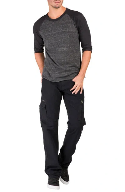 Level 7 Cargo Jeans In Black
