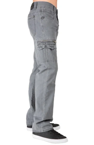 Level 7 Cargo Jeans In Gray