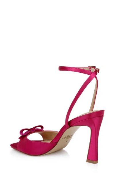 Jewel Badgley Mischka Women's Elisha Bow Square Toe Sandals In Pink