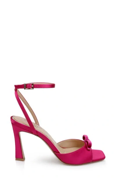 Jewel Badgley Mischka Women's Elisha Bow Square Toe Sandals In Pink