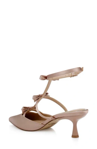 Jewel Badgley Mischka Women's Elisabetta Bow Pointed Toe Pumps In Pink