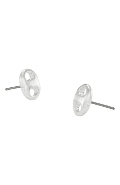 Tory Burch Gemini Link Stud Earrings In Metallic