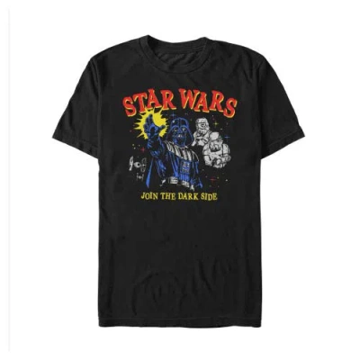 Star Wars Retro Join The Dark Side  Graphic T-shirt In Black