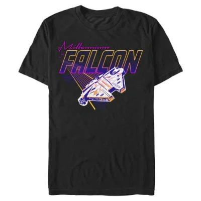 Star Wars Retro Millennium Falcon Race  Graphic T-shirt In Black