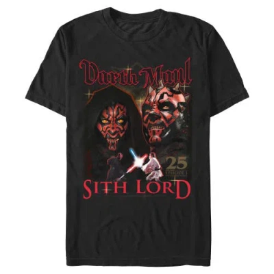 Star Wars Darth Maul Sith Lord Poster  Graphic T-shirt In Black