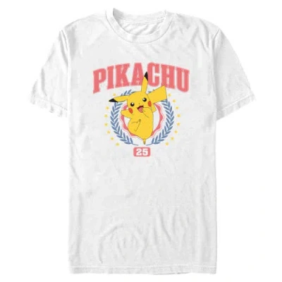 Pokémon Pokemon Collegiate Pikachu 25  Graphic T-shirt In White