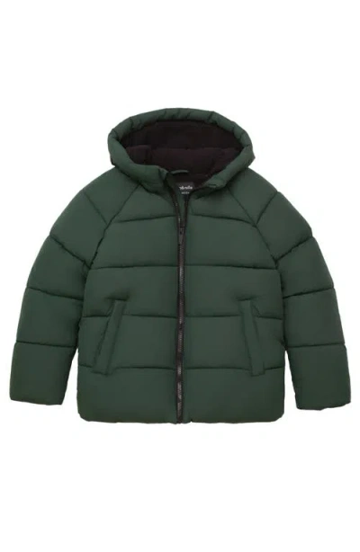 Rokka&rolla Kids' Shield Puffer Jacket In Green