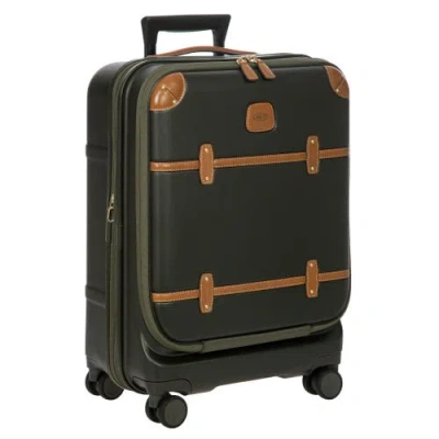 Bric's Bellagio 3.0 21" Carry-on Expandable Spinner W/pocket In Green