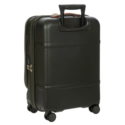 Bric's Bellagio 3.0 21" Carry-on Expandable Spinner W/pocket In Green