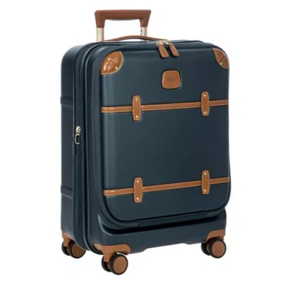 Bric's Bellagio 3.0 21" Carry-on Expandable Spinner W/pocket In Blue