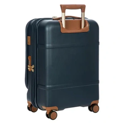 Bric's Bellagio 3.0 21" Carry-on Expandable Spinner W/pocket In Blue