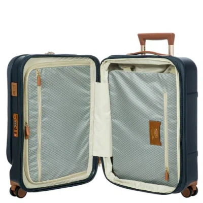Bric's Bellagio 3.0 21" Carry-on Expandable Spinner W/pocket In Blue