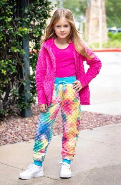 Limeapple Minky Bubble Jogger Pants In Multi
