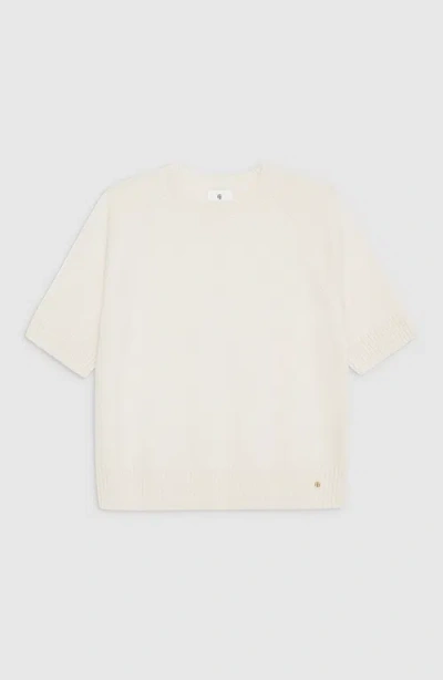 Anine Bing Avi Tee Collegiate Leopard In Grey