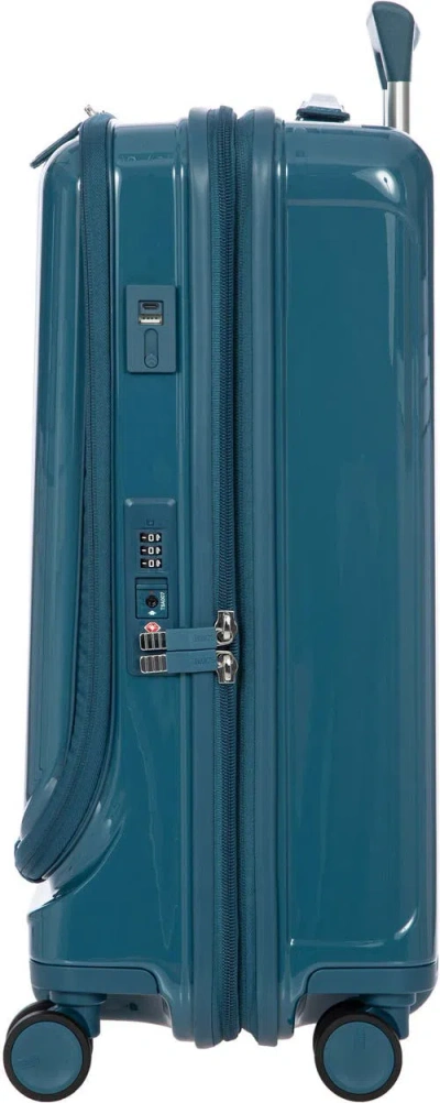 Bric's Positano 21" Carry-on Expandable Spinner W/pocket In Green