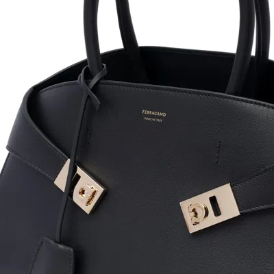 Ferragamo Hug Mini Handbag In Black
