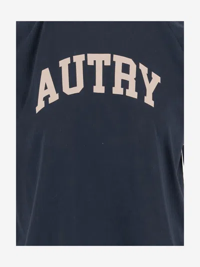 Autry College Raglan-sleeve T-shirt In Black