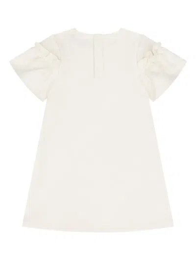 Aigner Bag-print Ruffled Dress In White
