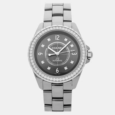 Pre-owned Chanel J12 H2566 38 Mm In Gray