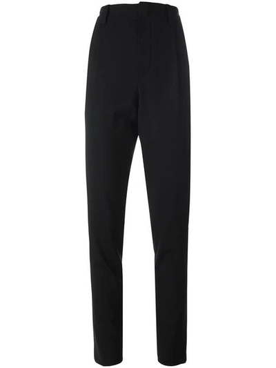 Anthony Vaccarello Classic Tapered Trousers - Black