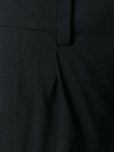 Shop Anthony Vaccarello Classic Tapered Trousers - Black