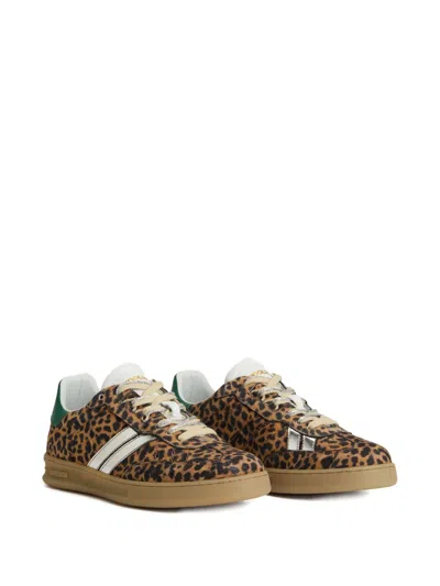 Woolrich Animal Print Low-top Sneakers With Rubber Sole In Animal Print