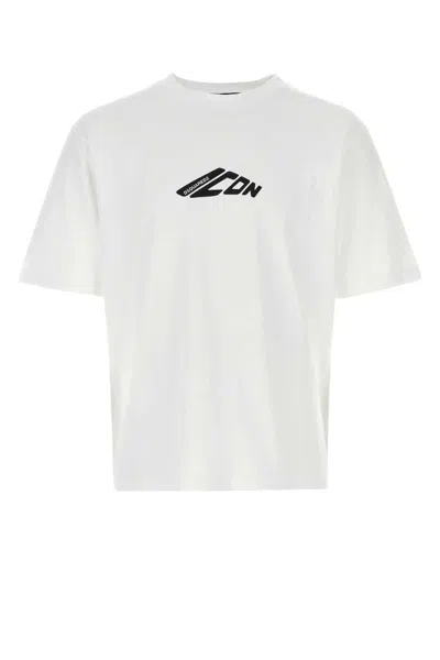 Dsquared2 Loose Fit Tee Icon Nuova Generazione In Jersey Di Cotone T-shirt In White