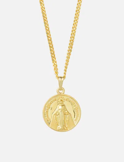Wacko Maria Coin Necklace ( Type-2 ) In Gold