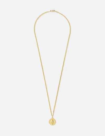 Wacko Maria Coin Necklace ( Type-2 ) In Gold